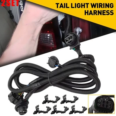 2Set Right Tail Light Wire Socket Wiring Harness For 2015 GMC Sierra 3500 HD 228 Foto 1 de 4