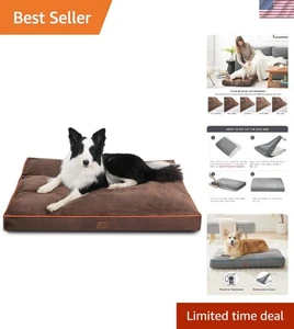 XL Cuccia per Cani Lavabile - 3 Pollici Spessore Fino a 100Lbs Tappetino per Animali Domestici Cuscini con Rimozione... - Foto 1 di 10