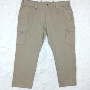 Noble Outfitters Mens Pants Flex Canvas Cargo Khaki Tactical Utility 44x30 - Picture 1 of 10