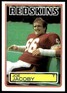 1983 Topps #190 Joe Jacoby Washington Redskins ROOKIE HOF? NR-MINT  - Picture 1 of 2