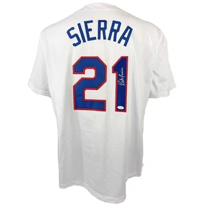 Ruben Sierra autographed signed jersey MLB Texas Rangers JSA COA - Picture 1 of 3
