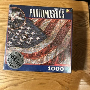 Photomosaics Puzzle 1000 Stck. Amerikanische Flagge & All American Puzzle versiegelt - Bild 1 von 7