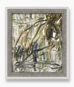 Framed Abstract Olives Painting on Canvas – Gift for Chef, Foodie, or Nature Fan - Picture 1 of 24