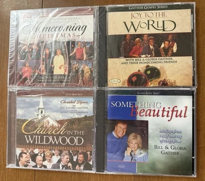4 NEW Bill & Gloria Gaither Gospel Series CD Lot Homecoming Christmas Christian Foto 1 de 4
