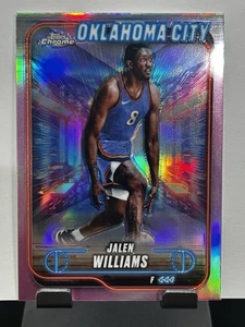 2025 Topps Chrome Jalen Williams #63 Pink Refractor Oklahoma City Thunder - Imagen 1 de 2
