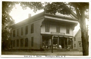 RPPC NY Washington Mills JT Davies Store Oneida County - Imagen 1 de 2