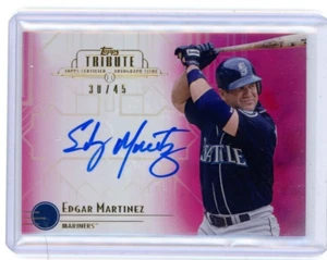 2014 Topps Tribute Autografo Rosa #TA-EM Edgar Martinez N. 30 di 45 - Foto 1 di 2