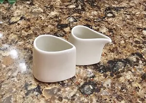 Tea Forte Personal Creamer & Sugar Porcelain Set 2.5" - Picture 1 of 4