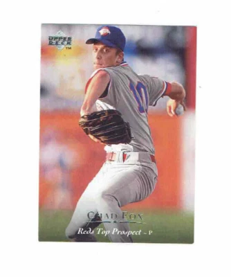 Chad Fox Reds Top Prospect Pitcher Winston Salem Spirits #138 Upper Deck 1994 - Image 1 of 2