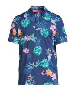 XL Easy Care/Comfort Stretch/UV Protection Tropical Print Golf Polo #4804 - Picture 1 of 5
