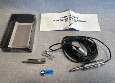 Realistic Condenser Microphone No. 33-1056A 600 OHMS w/ 2 Batteries - WORKS! - Image 1 of 4