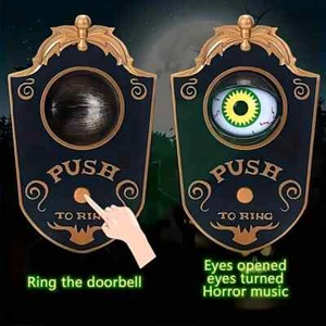 Scary Halloween Doorbell Eyeball With Sound For Party Fun SNQ - Picture 1 of 8