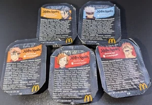NEW + SEALED Lot Of 5 Limited Edition Jujutsu Kaisen Garlic Sauce (McDonald's) - Picture 1 of 1