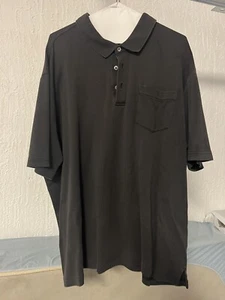 Lands' End Herren X-Large kurzärmeliges Poloshirt schwarz - Bild 1 von 4