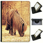 Pony And Shetland Pony Universal Folio Leather Case For Most Tablets