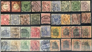 Germania Reich 1872/1920 - 67 pezzi con varietà - usati (m1680) - Picture 1 of 2
