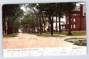 Rome New York North Washington Street looking south Postcard C262 - Picture 1 of 2