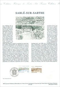  1e jour Timbre sur document philatélique - Sablé sur Sarthe 20.09.1997 - Imagen 1 de 1