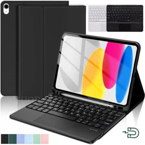 Touchpad Keyboard Case Cover For iPad 7/8/9/10/11th Gen Air 11 M3 6/5/4th Pro 11 - Picture 1 of 44