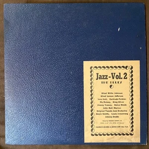 FOLKWAYS JAZZ VOL. 2 - THE BLUES - 1950 1st Press 1920s Jazz Comp w/ Booklet VG+ - Picture 1 of 6