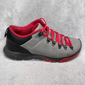 Nike ACG Air Arabak Shoes Mens 8 Grey Red Nubuck Low Hiking 525544-002 - Picture 1 of 18