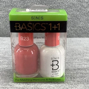 SNS Basics 1+1 Matching Gel and Nail Lacquer .5 oz Set B23 - Picture 1 of 5