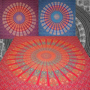 Tages-decke Mandala Wandbehang Bettüberwurf Deko-tuch Indien Goa Yoga Hippie Top - Bild 1 von 68