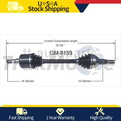 Junta de eje CV delantera derecha para Pontiac Montana 2009 2008 2007 2006 2005 Foto 1 de 2