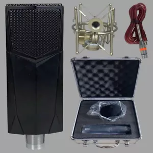 Audio Cardioid Microphone Elecrect Condenser Complete Set Recording Live Mic - Picture 1 of 21