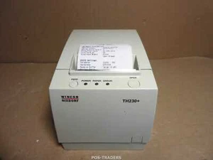 WINCOR NIXDORF TH230+ USB Thermal Ticket Receipt POS Printer White TESTED + PSU - Bild 1 von 3