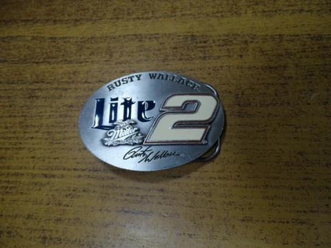 Rusty Wallace Miller Light #2 - NASCAR sport racing belt buckle Cover
