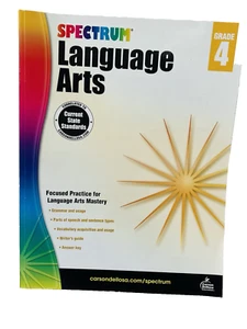 Spectrum Language Arts, Grade 4 By Spectrum Homeschool Grammar Vocabulary PB - Picture 1 of 8