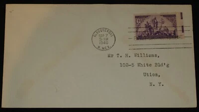 1940 FDC ALBUQUERQUE FIRST DAY OF ISSUE COVER CORONADO CENTENNIAL #898 3 cent - Image 1 of 2