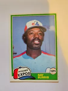 Ray Burris 1981 Topps negociado #744 casi nuevo - Imagen 1 de 1