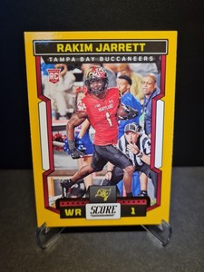 RAKIM JARRETT TAMPA BAY BUCCANEERS NFL SANDWICHES SCORE 2023 RC ROOKIE CARD