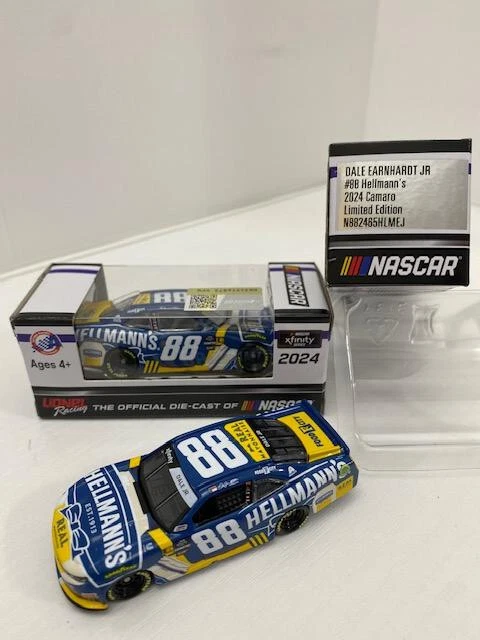 Coche NASCAR 2024 DALE WONHARDT JR #88 HELLMANN'S XFINITY 1/64 Foto 1 de 1