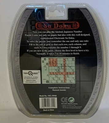 Su Doku 2400 Puzzles de 4 Niveles Juego Portátil Foto 1 de 2