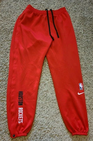 NIKE NBA HOUSTON ROCKETS ENGINEERED TEAR AWAY TRACK PANTS MEN'S SZ XL TALL Cover
