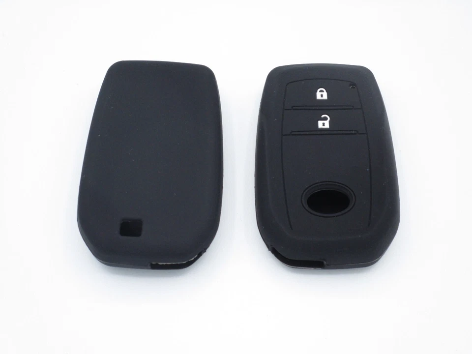 CAR PASSION Cover Guscio Chiave Per Toyota Yaris Aygo RAV4 Auris C-HR Silicone Nero