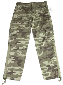 Sanctuary Pants Women’s XS Green Camo Cargo Cropped Leggings Capri NWT - Picture 1 of 16
