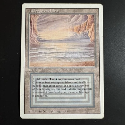 Magic the Gathering Underground Sea Revised Edition Regular Moderately Played - Image 1 of 2
