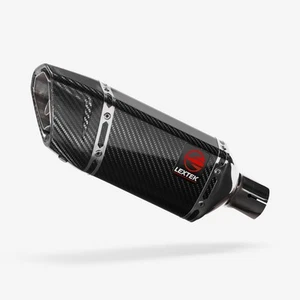 Lextek Carbon Fibre SP11C Exhaust Silencer 200mm 51mm Easy to Replace Rear UNIT - Picture 1 of 9