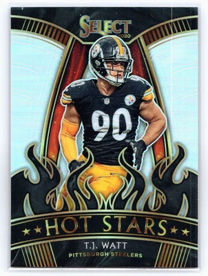 T.J. Watt 2020 Panini Select Hot Stars #HS19 Pittsburgh Steelers - Image 1 of 2