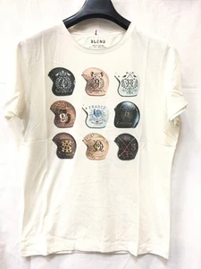 Camiseta top de manga corta Blend para hombre, blanca (blanco roto), grande - Imagen 1 de 2