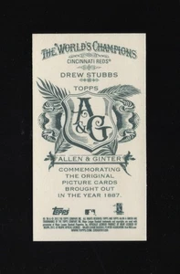 2012 Topps Allen & Ginter Mini NNO #13 Drew Stubbs Print/50 - Picture 1 of 2