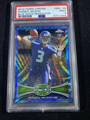 2012 Topps Chrome - Blue Wave Refractors Russell Wilson #BW-40 (RC) - Image 1 of 2
