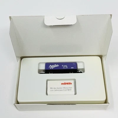 Marklin Z Scale New Year 90/91 Milka Freight Car With Chocolate NIB - Image 1 of 4