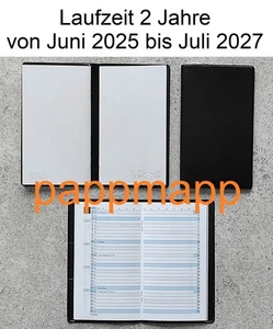 Taschenkalender 2026+ A6 Folieneinband Miniplaner Monatsübersicht Laufz. 2 Jahre - Bild 1 von 7