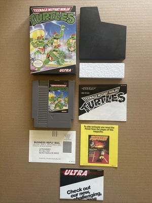 NES TEENAGE MUTANT NINJA TURTLES CIB W/INSERTS/FOAM/SLEEVE! TESTED/WORKS! EX+++ - Image 1 of 4
