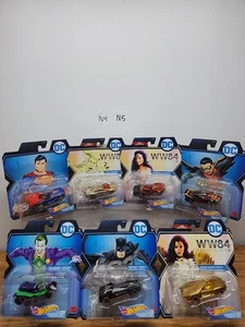 Hot Wheels DC Comics Character Cars 2021 Complete Set of 7 - Picture 1 of 22